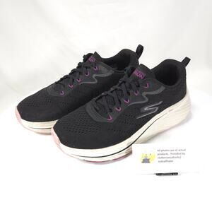 Skechers Go Run Athletic Running Lace Up Shoe Womens Size 9 129601W Black